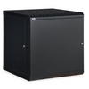 Show product details for 3141-3-001-12 Kendall Howard 12U Linier Solid Door Fixed Wall Mount Cabinet - Black Finish - 23.5"W x 24.13"H x 22.86"D