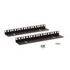 Show product details for 3150-3-001-06 Kendall Howard 6U Linier Wall Mount Vertical Rail Kit Cage Nut - Black Powder Coat Finish - .912"W x 10.5"H x 2"D