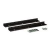 Show product details for 3150-3-002-09 Kendall Howard 9U Linier Wall Mount Vertical 10-32 Tapped Rail Kit - Black Powder Coat Finish - .912"W x 15.75"H x 2"D