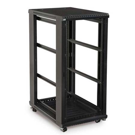 3170-3-001-27 Kendall Howard 27U Linier Server Cabinet No Doors/No Side Panels 36" Usable Depth - Black Finish - 24"W x 54.25"H x 37.72"D