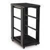 Show product details for 3170-3-001-27 Kendall Howard 27U Linier Server Cabinet No Doors/No Side Panels 36" Usable Depth - Black Finish - 24"W x 54.25"H x 37.72"D