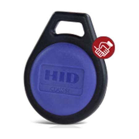 3250PNNAN-100 HID 325x iCLASS SE Key 2k Bits (256 Bytes) with 2 Application Areas Programmed with Security identity Object iCLASS Key II - Black with Blue insert. Includes HID Standard Artwork Front No Back Sequential Matching Encoded/Printed Engraved Key Numbering - 100 Pack