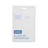 3350VMSSV-100 HID 335x iCLASS SE Clamshell Card 2k Bits (256 Bytes) with 2 Application Areas Unprogrammed, for use with iCLASS SE Encoder Plain White Vinyl with Matte Finish Front Base with Molded HID Logo Back Sequential Encoded/Sequential Non-Matching Printed Inkjetted Card Numbering Vertical Slot Punch - 100 Pack