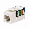 Show product details for 350-V2510/WH Vertical Cable 350 Series CAT3 V-Max Keystone Jacks - White