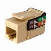 Show product details for 353-V2817/C6AIV Vertical Cable CAT6A Data Grade Keystone U-Jack 90° 8x8 Conductors - Ivory
