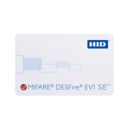 3700CPGGMN-100 HID 370x MIFARE DESFire EV1 Card 8K Bytes MIFARE DESFire EV1 Programmed with Security Identity Object Plain White with Gloss Finish Front Plain White with Gloss Finish Back Sequential Matching Encoded/Printed Inkjetted Card Numbering No Slot Punch - 100 Pack
