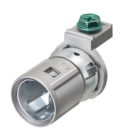 38RASTG-25 Arlington Industries Snap2It Connector with Built-In Ground Screw - Pack of 25