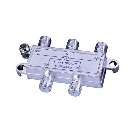 3A0003X Vanco 4-Way 2.4GHz Satellite Splitter