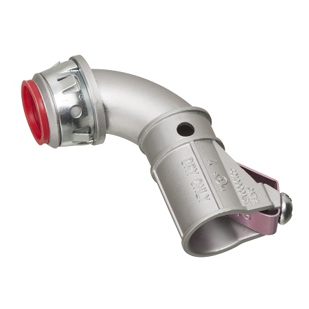 4010900AST-25 Arlington Industries 90° Snap2It Connector with Insulated Throat - Pack of 25