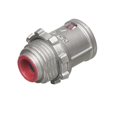 40A-50 Arlington Industries SNAP2IT Connectors with Locknut and Insulated Throat - Pack of 50