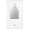 Show product details for 45-0001-WH 1-Gang Recessed Low Voltage Plate - White