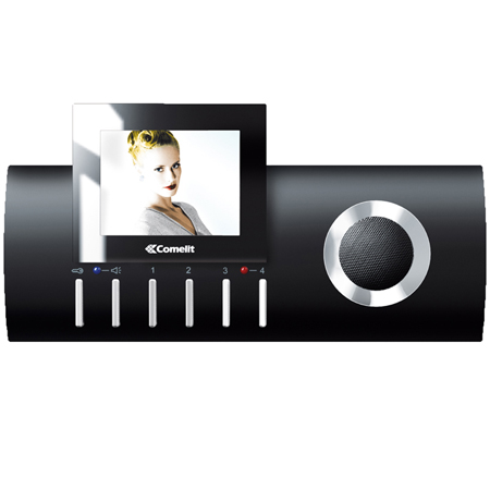 4780B Comelit Diva handsfree color monitor, Black color case - SimpleBus 2