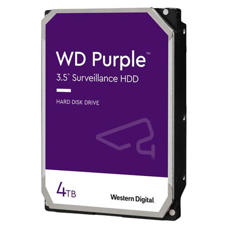 4TB-PURP Western Digital Purple 4TB Surveillance Grade Hard Drive
