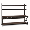 Show product details for 5000-3-204-96 Kendall Howard 96 inch Performance Work Bench with Full Bottom Shelf - African Mahogany