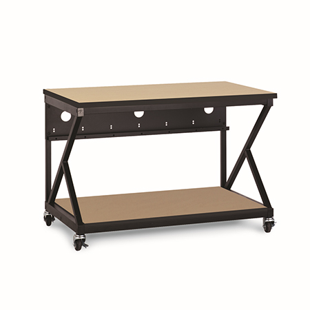 5000-3-301-48 Kendall Howard 48 inch Performance Work Bench with Full Bottom Shelf No Upper Shelving - Hard Rock Maple