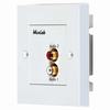 500028-WP-UK Muxlab Stereo Hi-FI Audio Wall Plate Balun - UK