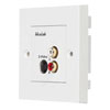 Show product details for 500038-WP-UK Muxlab S-Video Hi-Fi Wall Balun, UK