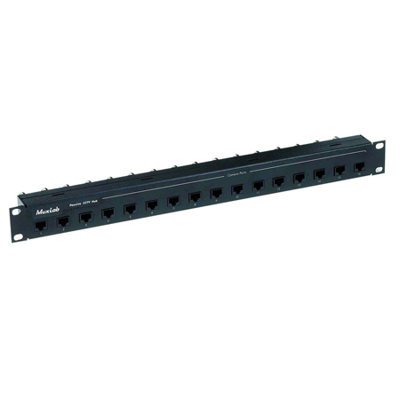 500130 MuxLab VideoEase 16 Channel Passive CCTV Hub UTP/Coax