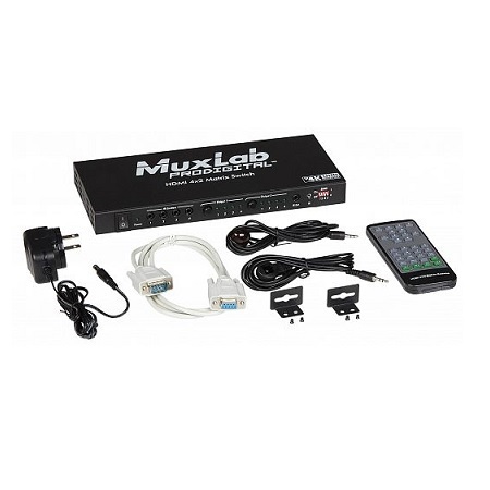 500442 Muxlab 4x2 HDMI to HDMI Matrix 4K