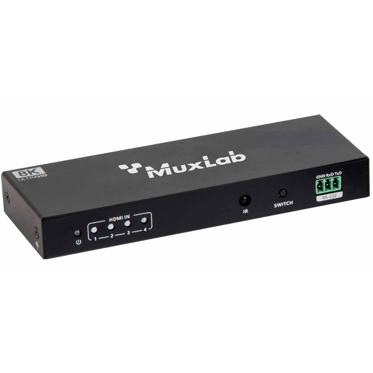 500513 MuxLab HDMI 2.1 48Gbps 4x1 Switch with Audio De-embedder