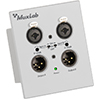 Show product details for 500558-WH MuxLab Dante 2-Channel XLR Wall-Plate White
