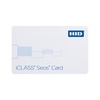 5006PGGNN-100 HID 500x iCLASS Seos Card 8K Bytes Programmed with Security Identity Object SIO Plain White with Gloss Finish Front Plain White with Gloss Finish Back No Printed Card Numbering No Slot Punch - 100 Pack
