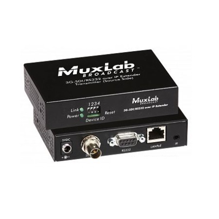 500756-TX Muxlab 3G-SDI over IP Transmitter with PoE