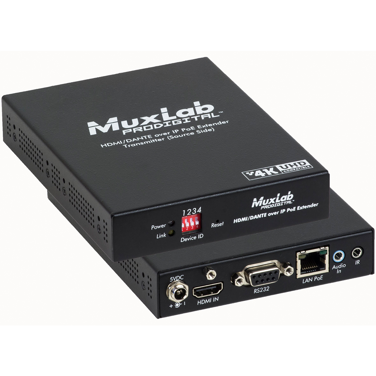 500759-TX-Dante Muxlab HDMI/Dante Over IP PoE Transmitter UHD-4K