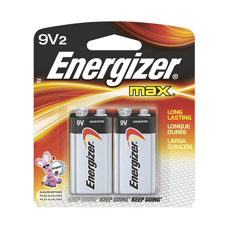 522BP-2 Energizer Max - Alkaline - 9V - 2 Pack 