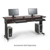 Show product details for 5500-3-004-26 Kendall Howard Advanced Classroom Training Table 72" W by 24" D African Mahogany