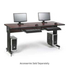 Show product details for 5500-3-004-36 Kendall Howard Advanced Classroom Training Table 72" W by 30" D African Mahogany