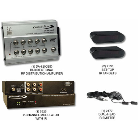 5557BID ChannelPlus Bi-directional RF Distribution Kit with 5-Volt IR System