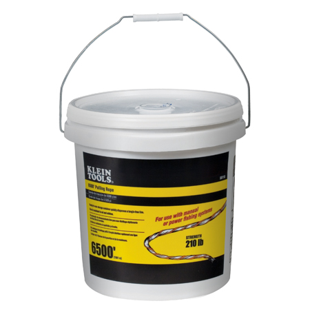 56110 Klein Tools Wire Pulling Line w/Orange Tracer, Polypropylene, 6500' Bucket