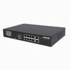 Show product details for 561303 Intellinet Network Solutions 8-Port Gigabit Ethernet PoE+ Switch with 2 RJ45 Gigabit Uplink Ports and LCD Screen