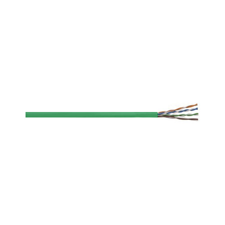 5AE244UTPRM2E Remee 24 AWG 4 Pair Unshielded Twisted Pairs (UTP) Solid Copper CMR Cat5e Non-Plenum Network Cable - 1000' Pull Box - Green