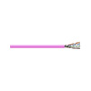 Show product details for 5AE244UTPRM2P Remee 24 AWG 4 Pair Unshielded Twisted Pairs (UTP) Solid Copper CMR Cat5e Non-Plenum Network Cable - 1000' Pull Box - Pink