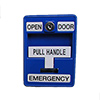 Show product details for 6510-BL-S35 Dortronics Emergency Pull Station - Open Door Pull Handle Emergency - Blue