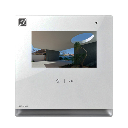6601W/BM Comelit Icona Series Hands-Free Color Monitor Ail Vers SBTOP System