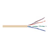 Show product details for 6RNSM2T Remee 23 AWG 4 Pair Unshielded Twisted Pairs (UTP) Solid Bare Copper CMR Cat6 Non-Plenum Network Cable - 1000' Pull Box - Beige