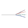 Show product details for 6RNSM2W Remee 23 AWG 4 Pair Unshielded Twisted Pairs (UTP) Solid Bare Copper CMR Cat6 Non-Plenum Network Cable - 1000' Pull Box - White