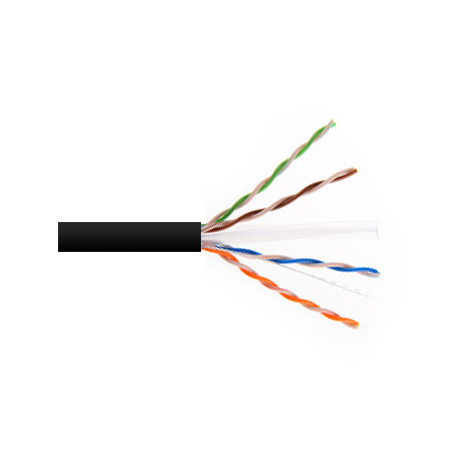 6UA234UTPRM1B Remee 23 AWG 4 Pair Unshielded Twisted Pairs (UTP) Stranded Copper CMR Cat6a Non-plenum Network Cable - 1000' Reel - Black