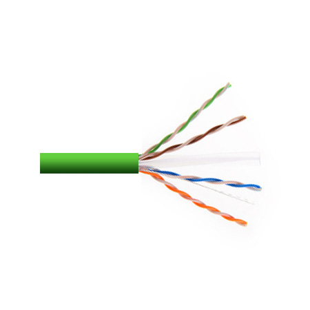 6UA234UTPRM1E Remee 23 AWG 4 Pair Unshielded Twisted Pairs (UTP) Stranded Copper CMR Cat6a Non-plenum Network Cable - 1000' Reel - Green