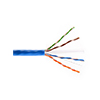 Show product details for 6UA234UTPRM1O Remee 23 AWG 4 Pair Unshielded Twisted Pairs (UTP) Stranded Copper CMR Cat6a Non-plenum Network Cable - 1000' Reel - Blue