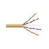Show product details for 6UA234UTPRM1T Remee 23 AWG 4 Pair Unshielded Twisted Pairs (UTP) Stranded Copper CMR Cat6a Non-plenum Network Cable - 1000' Reel - Beige