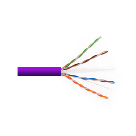 6UA234UTPRM1V Remee 23 AWG 4 Pair Unshielded Twisted Pairs (UTP) Stranded Copper CMR Cat6a Non-plenum Network Cable - 1000' Reel - Violet