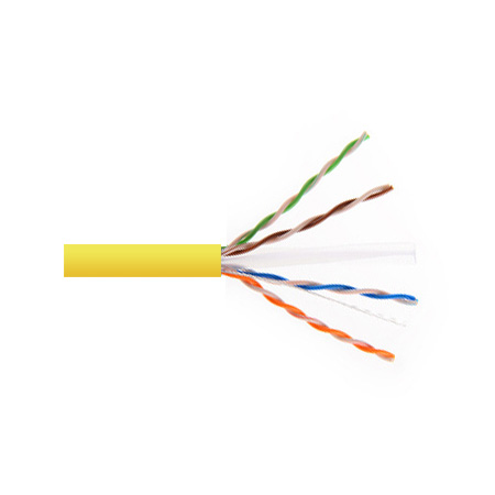6UA234UTPRM1Y Remee 23 AWG 4 Pair Unshielded Twisted Pairs (UTP) Stranded Copper CMR Cat6a Non-plenum Network Cable - 1000' Reel - Yellow