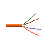 Show product details for 6UA234UTPRM1Z Remee 23 AWG 4 Pair Unshielded Twisted Pairs (UTP) Stranded Copper CMR Cat6a Non-plenum Network Cable - 1000' Reel - Orange