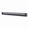 Show product details for 720557 Intellinet Locking 19" Cat5e Unshielded Patch Panel 24 Port UTP 1U Top Entry Punch Down Locking Function