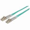 Show product details for 750868 Intellinet Fiber Optic Patch Cable Duplex - Multimode LC/LC - OM3 - 3.0 Feet - Aqua