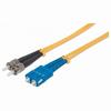 Show product details for 751322 Intellinet Network Solutions Fiber Optic Patch Cable - Duplex - Single-Mode ST/SC - 9/125 microinchm - OS2 - 7 Feet - Yellow